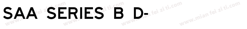 Saa Series B D字体转换